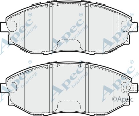 APEC BRAKING Bremžu uzliku kompl., Disku bremzes PAD1745